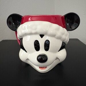 Williams Sonoma Christmas Holiday Mickey Mouse Disney Figural Mug Cup